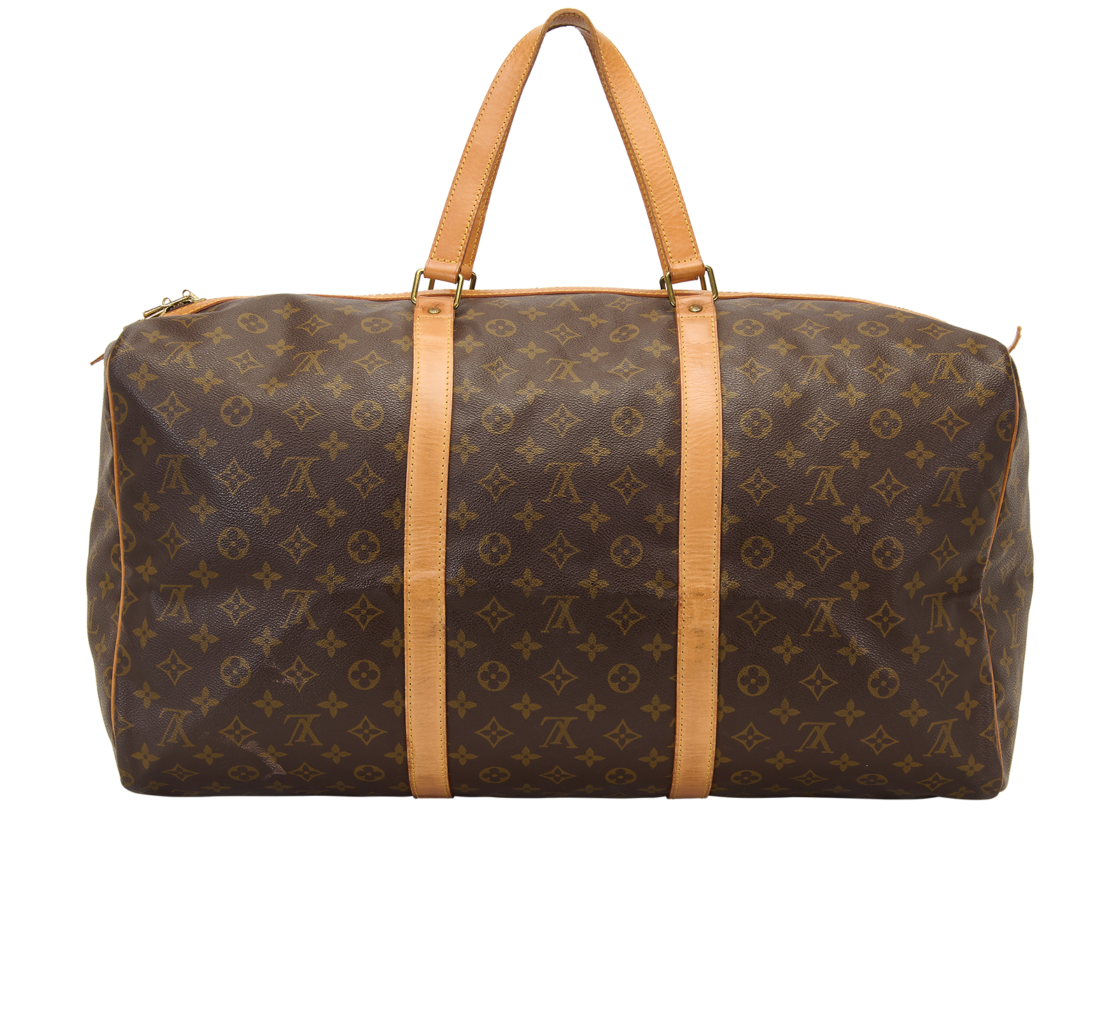 Keepall 55, &pound;750, Handbags, Brown, Canvas, Back view